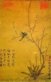 prune et oiseaux vieux Chine encre